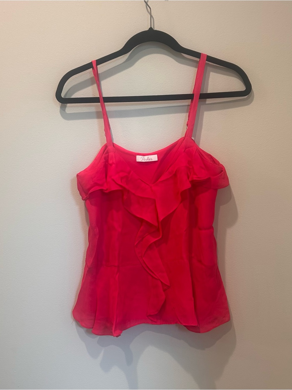 Parker Hot Pink Ruffle Camisole